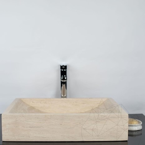 Zlewozmywak Arco Travertine Classic SRVS, 55 x 45 x 12 cm