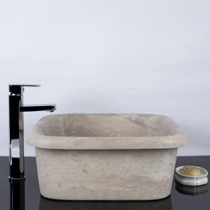 Zlewozmywak Arco Travertine Kashmir KS-025 SCAS2, 47 x 47 x 19 cm