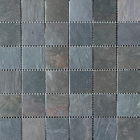 Slate Mosaic Flexible Slate SKIN Decor 2mm - Multicolor 4.8x4.8cm | Idealny do ścian, mebli, elewacji (płyta 30x30cm)