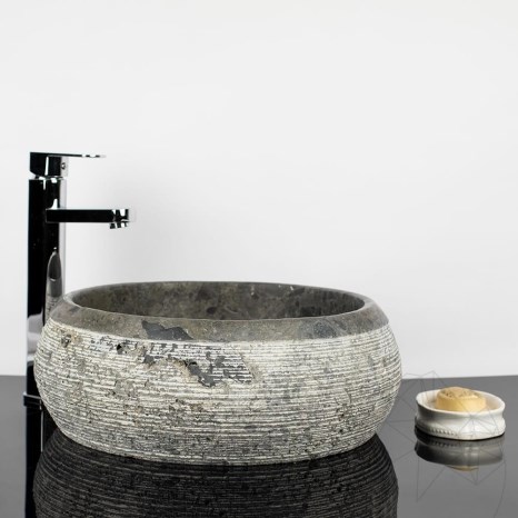 Matia umywalka marmurowa Ceppo Grey RS-24