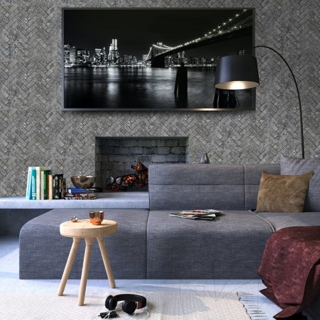 Mozaika Marmurowa Ceppo Grey Chevron Mata