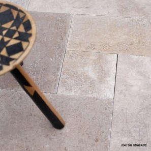 Travertine Latte PREMIUM French Pattern Set Antichizat, 1,2 cm