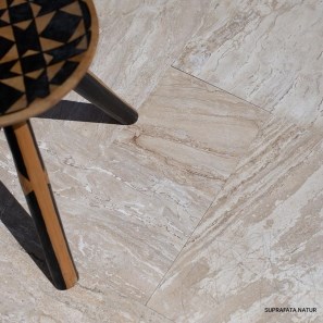 Trawertyn Striated Beige French Pattern Set Mat, 1,2 cm