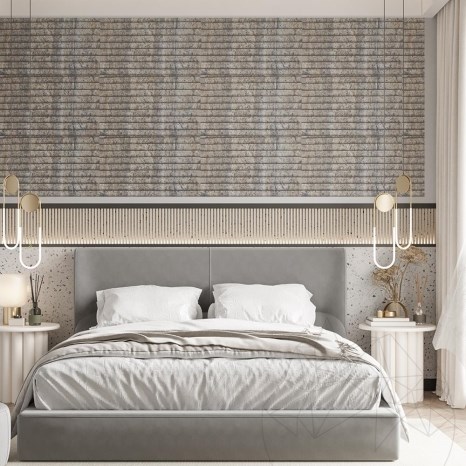 Trawertyn Silver Riflat, 120 x 60 x 2 cm