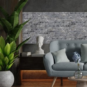 Marmur Pietra Grey Scapitata, 20 x 5 x 2 cm