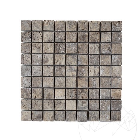Mozaika Trawertyn Silver Periat, 3 x 3 cm