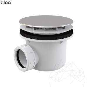 Syfon wannowy Alca Plast, chromowany