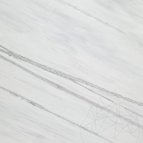 Cascade White Polished Marble Slab, 2 cm
