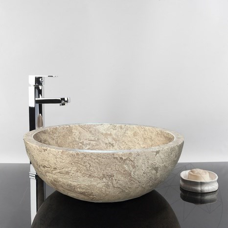 Umywalka łazienkowa Matia Latte Trawertyn RS-5 42 x 15 cm