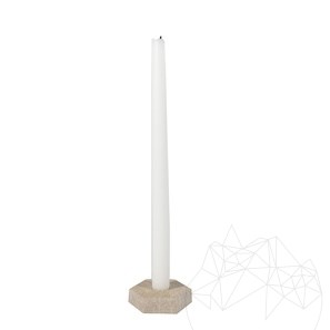 Świecznik z kamienia naturalnego (ø = 7,5 cm)