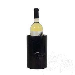 Marmurowy stojak na wino Czarny