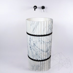 Tao Sink Arabescato Oro Riflata, 42 x 85 cm
