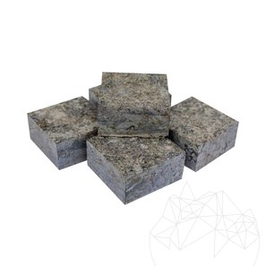 Labradoryt Kamień sześcienny Extra Blue Fasetowany ze wszystkich stron, 10 x 10 x 5 cm