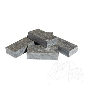 Labradoryt Kamień sześcienny ekstra niebieski Fasetowany z każdej strony, 20 x 10 x 5 cm