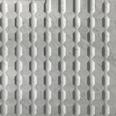 Carrara White Stud M Design Płyta 2CM