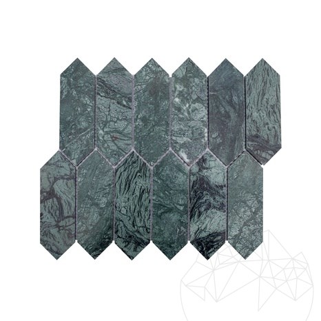 Mozaika z polerowanego marmuru Teos Pillar, 30,5 x 28 cm
