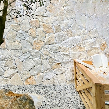Twarz skalna Vintage Thasos Poligonal Marmur