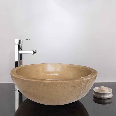 Umywalka łazienkowa - Noce Travertine RS-5, 42 x 15 cm