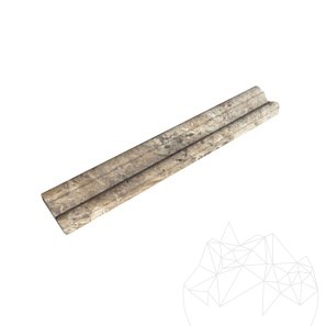 Srebrny trawertyn M17 Border 4.8 x 30.5 cm