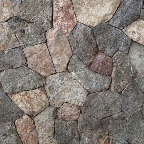Exterior Stone Cladding Trawertyn Rock Face Brown
