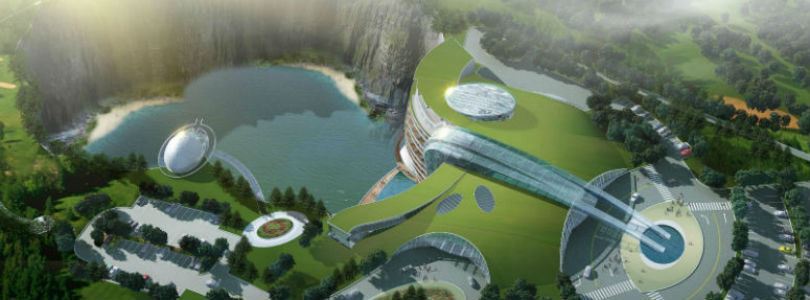 InterContinental Shimao: 5-gwiazdkowy hotel zbudowany w kamieniołomie